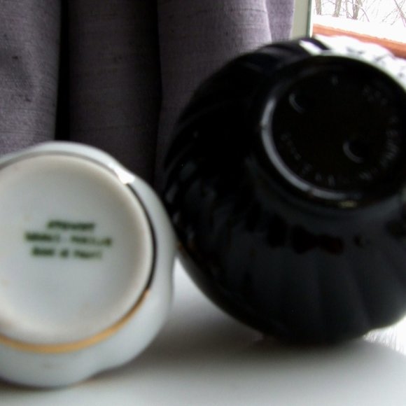 VTG PERFUME Bottles Limoges Black Amethyst 2 bottles - Picture 3 of 4